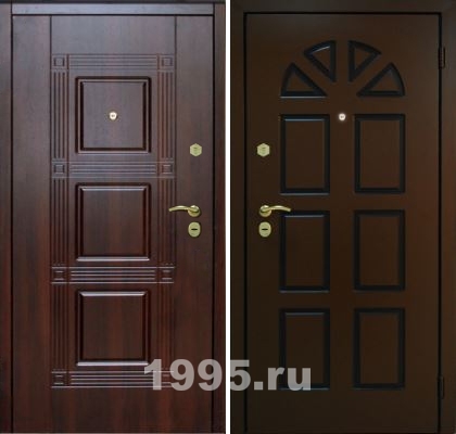 Дорогие входные двери с массивом